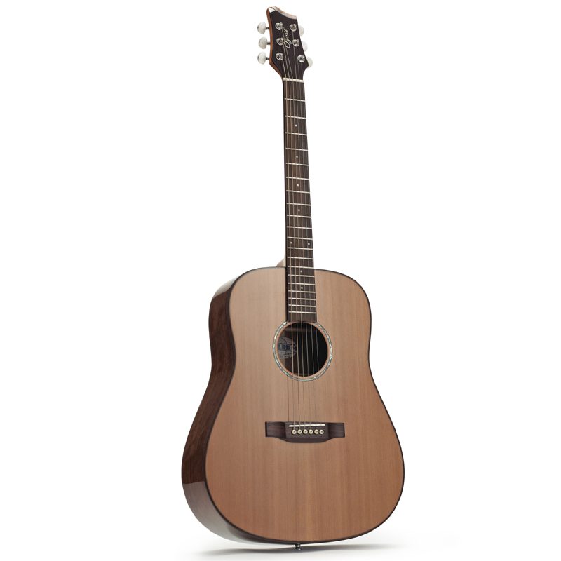 Ozark Folk Guitar D Model Laminated Koa/ Solid Cedar W/Gig Bag and a Free Lesson