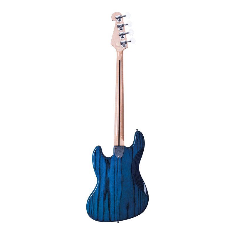 SX Electric Bass JB, Swamp Ash, Transparent Blue Finish W/Gig Bag and a Free Lesson