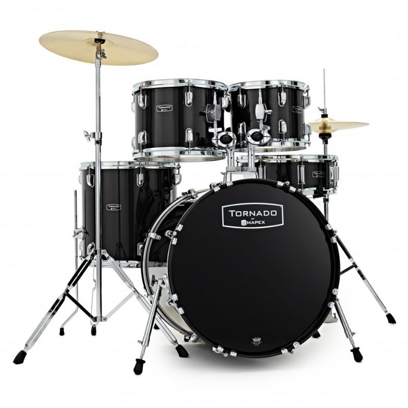 Mapex Tornado 22” Rock Fusion Drum Kit, Black