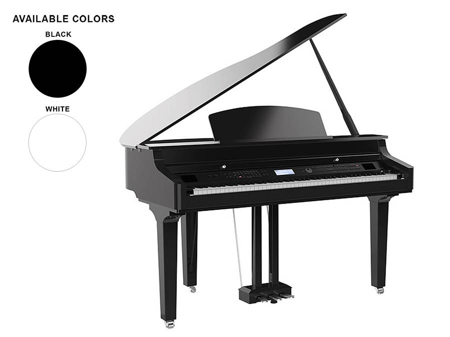 Medeli GRAND510 Forte Series digital baby grand piano – White