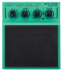 Roland SPD::One Electro Compact Percussion Pad with effects, volume and tuning control knobs
