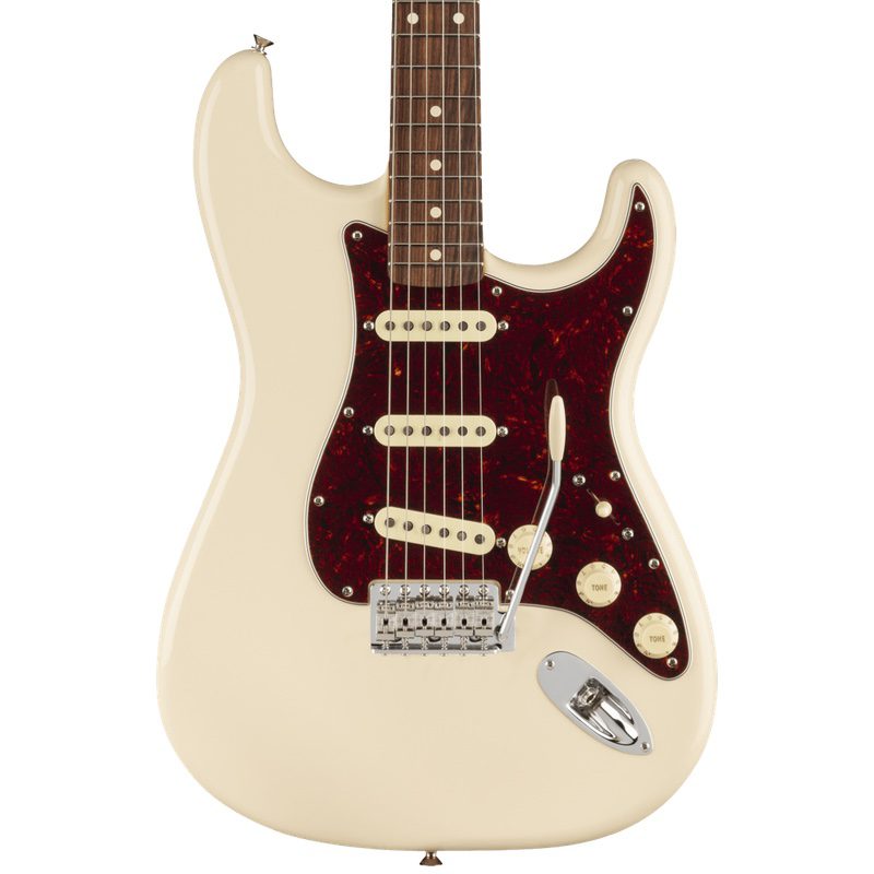 Body of 6-string Fender Limited Edition Pau Ferro Vintera Strat Olympic White