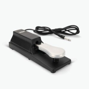 Black On-Stage KSP100 Keyboard Sustain Pedal with a 1/4″ sustain jack
