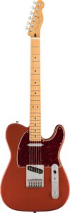 Body of Fender Player Plus Telecaster Electric Guitar in Aged Candy Apple Red