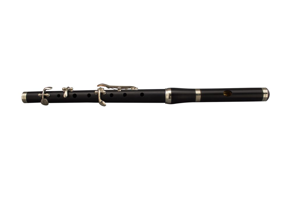 Black Miller Browne Marching Flute. BB. 5 Keys. H/Pitch. S/Head