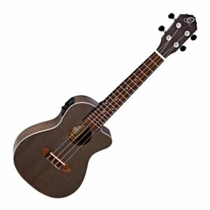 Coal black Ortega ukulele