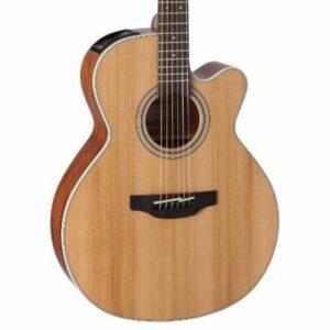 Soundhole of 6-string Takamine GN20CE-NS Electro Acoustic Guitar in Natural