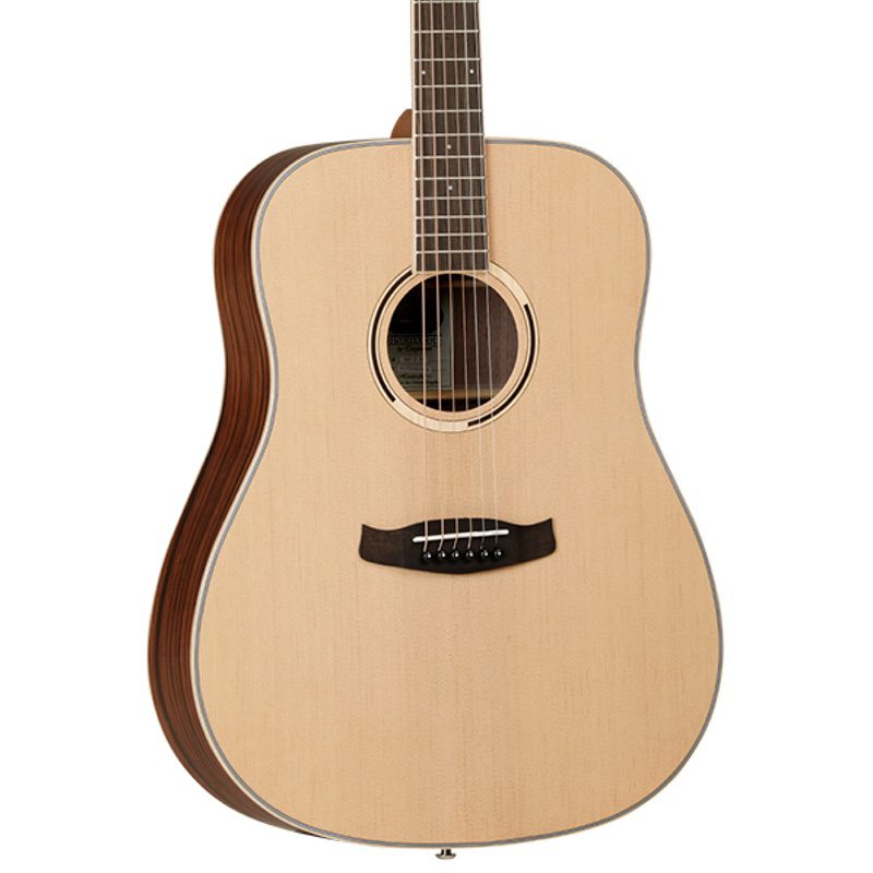 Body and soundhole of 6-stringTanglewood Discovery Exotic DBT DEB E Electro Acoustic Guitar