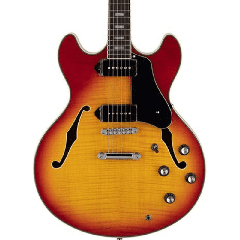Body of Sire Guitar H7 Series Larry Carlton Electric Guitar Archtop With P90s Cherry Sunburst