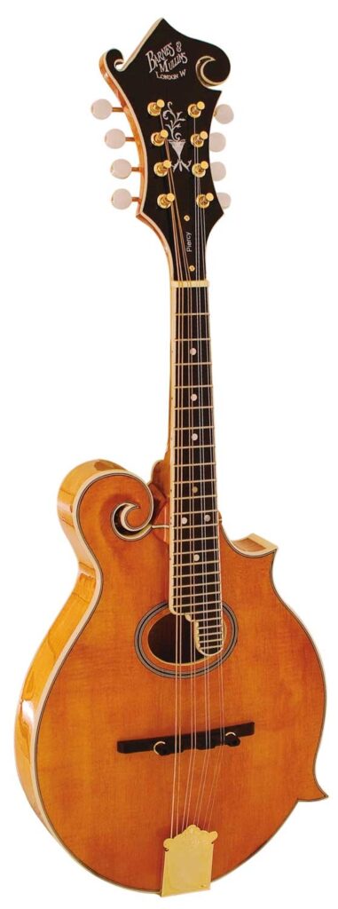 8-string Barnes and Mullins Piercy F-Style Mandolin