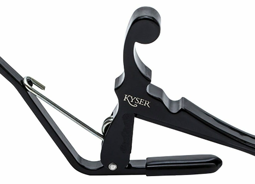 Kyser Capo Banjo / Mandolin Black. Used to shorten the length of the strings, raising their pitch.