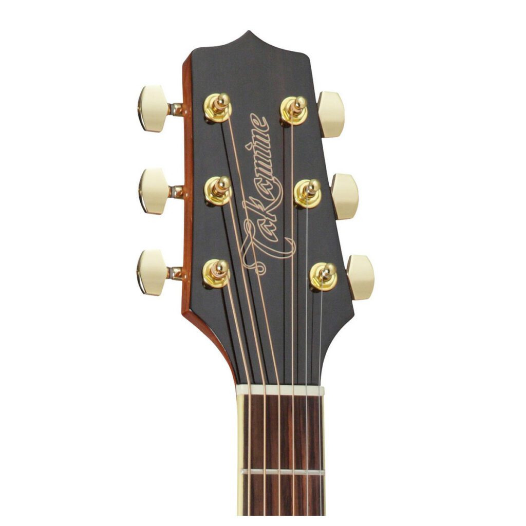 Head of 6-string Takamine GD51-BSB Dreadnaught Acoustic Guitar in Brown Sunburst