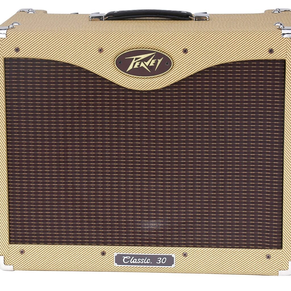 Front view of Peavey Classic Tweed 30 / 112 Combo vintage style amplifier with 12" speaker