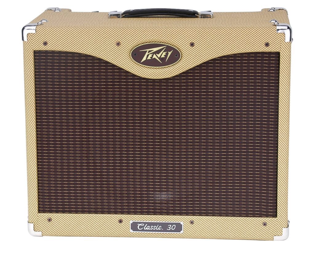Front view of Peavey Classic Tweed 30 / 112 Combo vintage style amplifier with 12" speaker