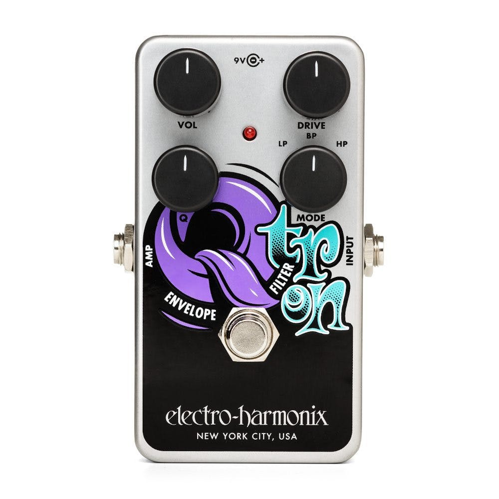 Electro-Harmonix Nano Q Tron Envelope Filter pedal with 4 control knobs for filter, volume, q and drive control
