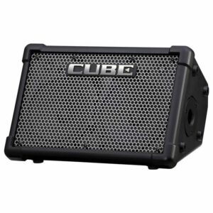 Boss Cube Street EX Battery-Powered 50W Stereo Combo Guitar Amplifier black with silver grill