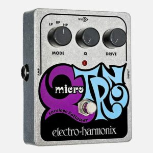 Electro-Harmonix Micro Q Tron Envelope Filter Effects Pedal with 3 controls for filter, Q and drive