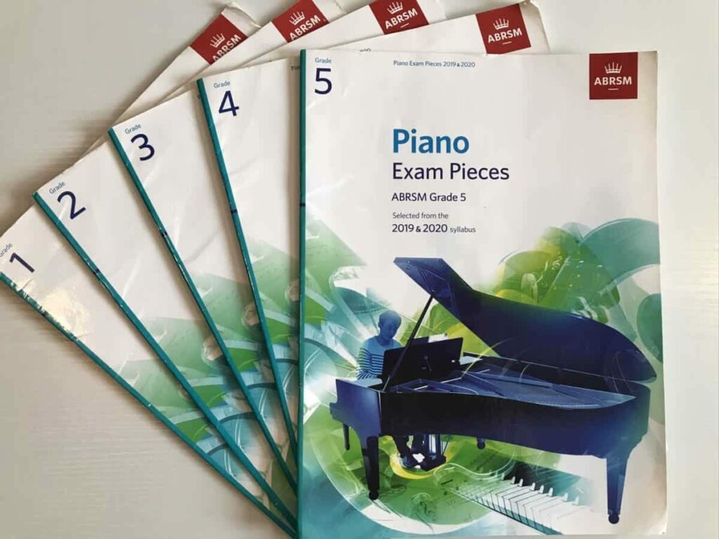 ABRSM Grade 1 -5 Piano Exam Pieces notes and information