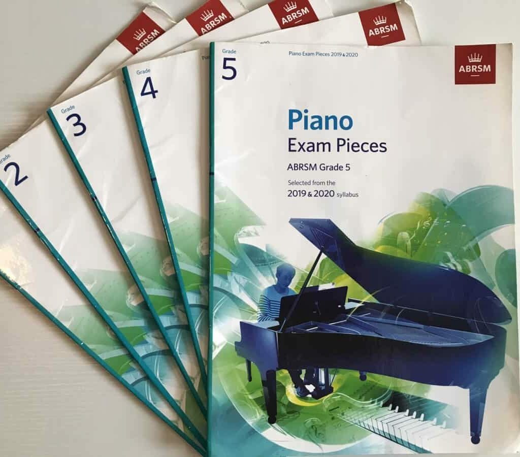 ABRSM Grade 1 -5 Piano Exam Pieces notes and information