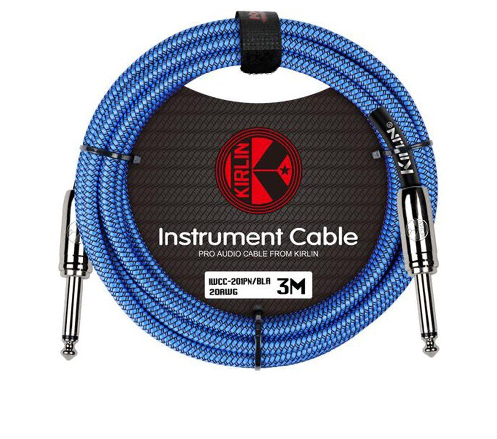 KIRLIN IWCC-201PN Instrument Cable Blue 3m coil