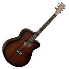 6-string guitar, Tanglewood TWCR SFCE Super Folk Cutaway Electro-Acoustic, Mahogany Guitar Anatomy Full Shot