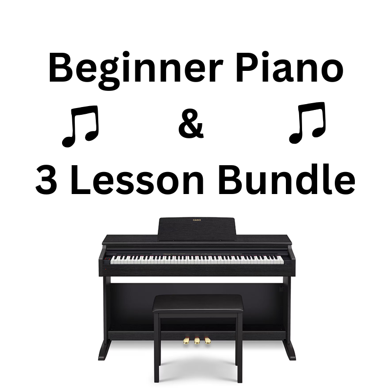 Beginner Piano & 3 Lesson Bundle