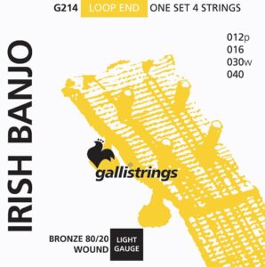 Galli string set Irish tuning tenor banjo bronze wound