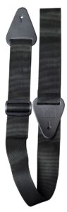 TGI Guitar Strap Woven. Plain Black