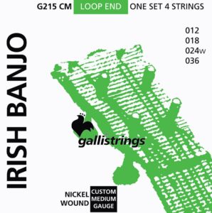 Galli string set Irish tuning tenor banjo nickel wound