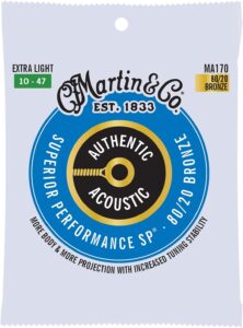 Martin Guitar Strings Authentic Acoustic SP Bronze XL MA170 -10-47